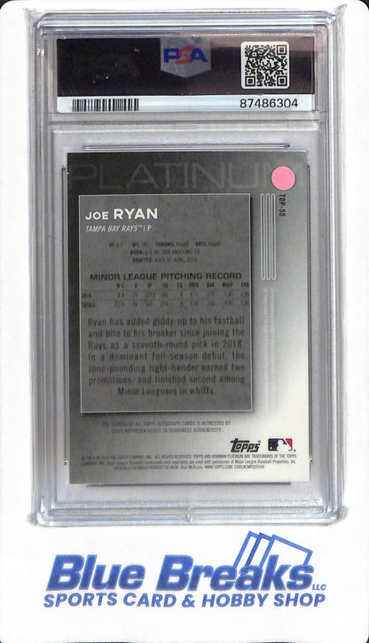 2020 Bowman Platinum - Joe Ryan - #TOP50 - PSA 8 - Tampa Bay Rays - Baseball - Top Prospects Autograph