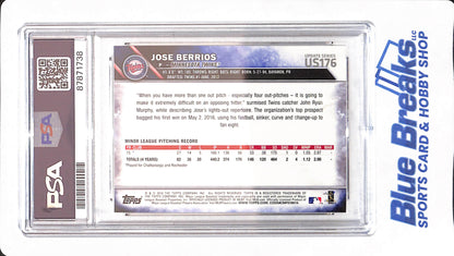 2016 Topps Update - Jose Berrios - # US176 - Baseball - PSA 10 - Horizontal - Minnesota Twins - Rookie