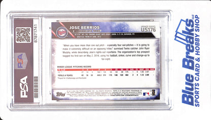 2016 Topps Update - Jose Berrios - # US176 - Baseball - PSA 10 - Minnesota Twins - Rookie - Horizontal