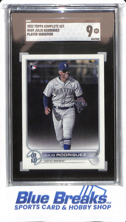 2022 Topps Complete Set - Julio Rodriguez - #659 - #SGC 9 - Seattle Mariners - Baseball