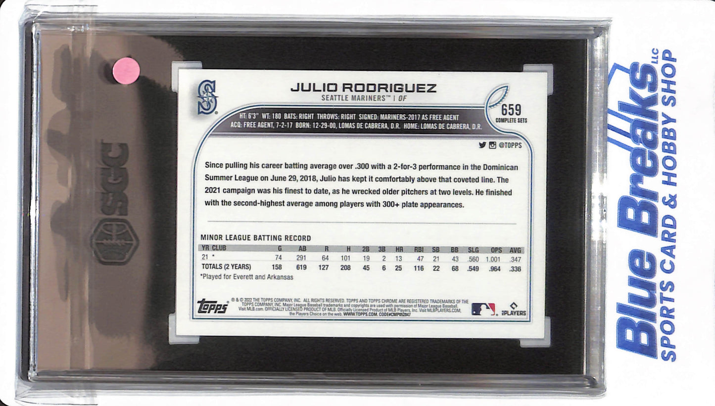 2022 Topps Complete Set - Julio Rodriguez - #659 - #SGC 9 - Seattle Mariners - Baseball