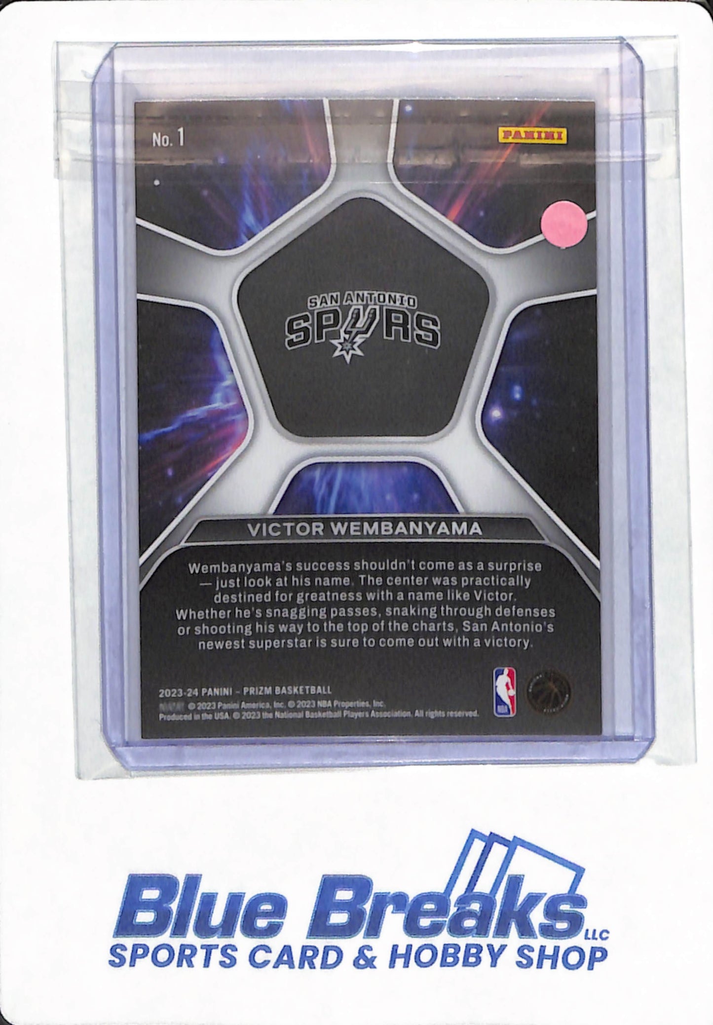 2023-24 Panini Prizm - Victor Wembanyama - #1 - San Antonio Spurs - Basketball - Deep Space