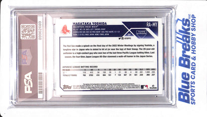 2023 Topps Chrome - Masataka Yoshida - # RAMY - Boston Red Sox - Baseball - Autographed - PSA 10