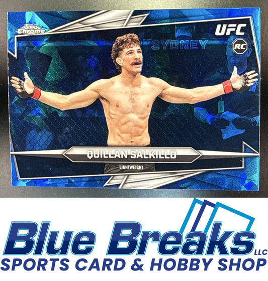 2026 Topps Chrome Sapphire UFC Quillan Salkilld #57g RC