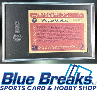 1984-85 O-Pee-Chee Wayne Gretzky [RC] #208 All-Star SGC 8 Edmonton Oilers