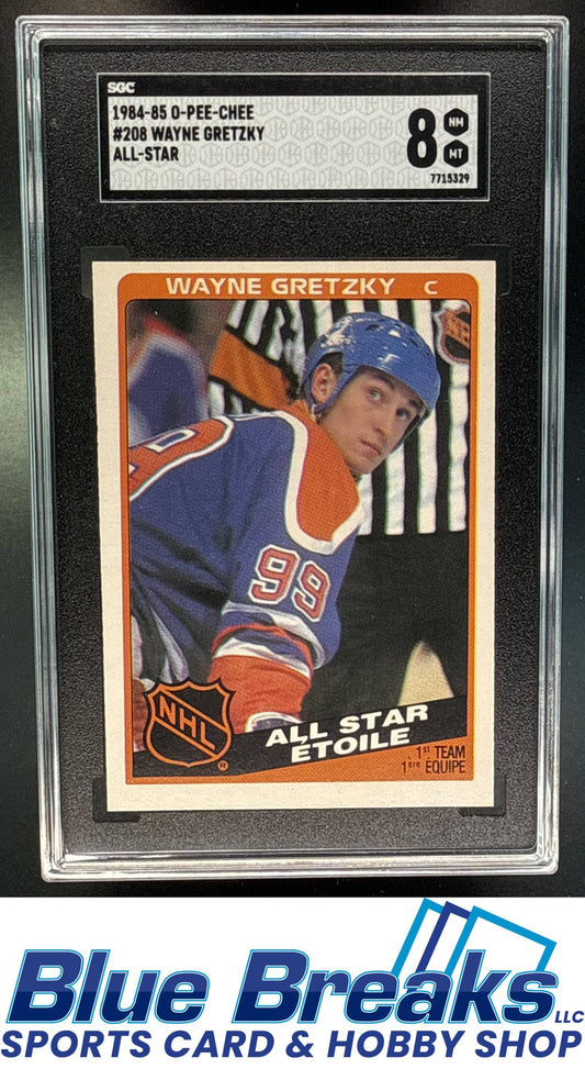 1984-85 O-Pee-Chee Wayne Gretzky [RC] #208 All-Star SGC 8 Edmonton Oilers