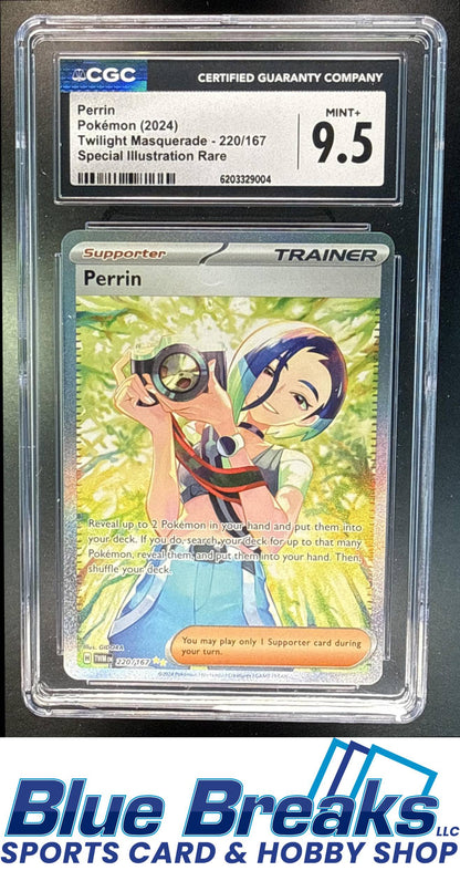 2024 Pokemon Twilight Masquerade Perrin #220/167 Special Illustration Rare CGC 9.5