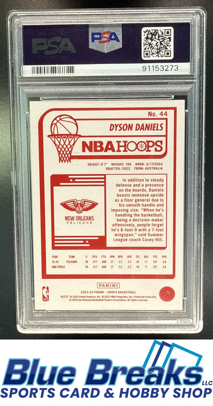 2023 Panini Hoops Dyson Daniels #44 Red Backs PSA 10 New Orleans Pelicans