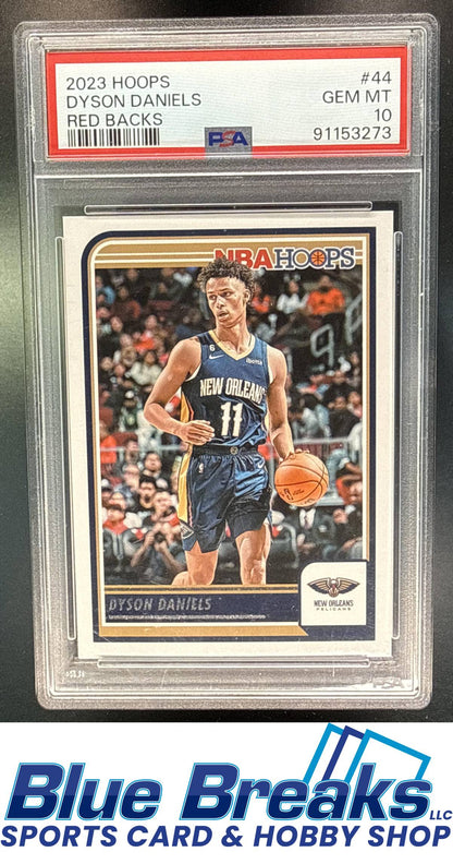 2023 Panini Hoops Dyson Daniels #44 Red Backs PSA 10 New Orleans Pelicans
