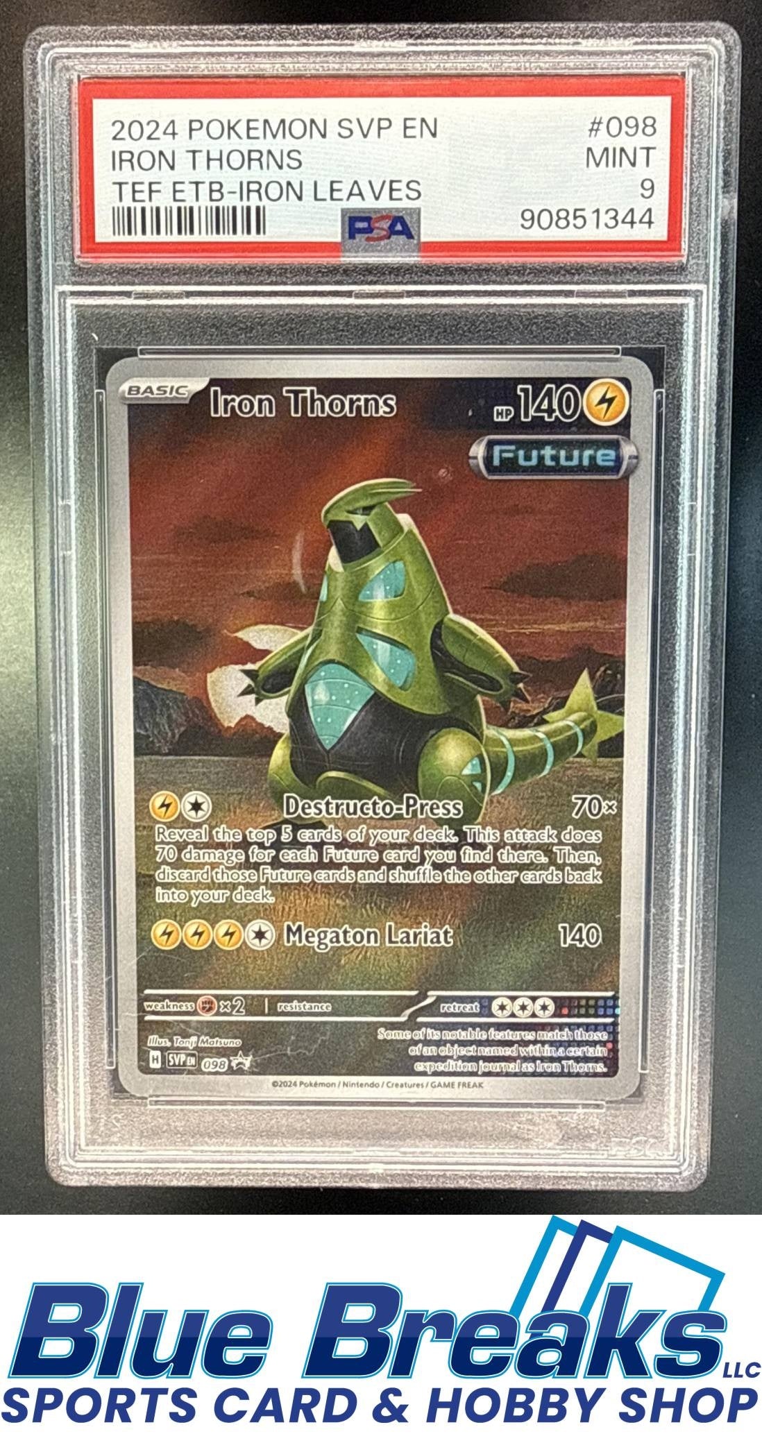 2023-25 Pokemon SV Black Star Promos Iron Thorns #098 2023 PSA 9