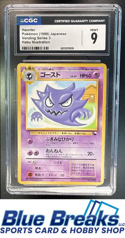 1998 Pokemon Japanese Vending Series 3 Haunter #093 CGC 9