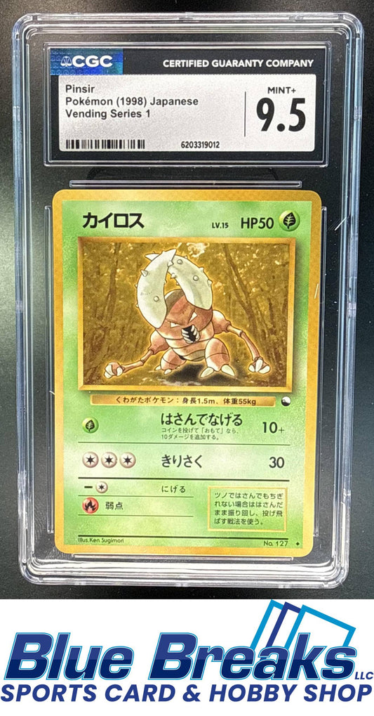 1998 Pokemon Japanese Vending Series 1 Pinsir #127 CGC 9.5
