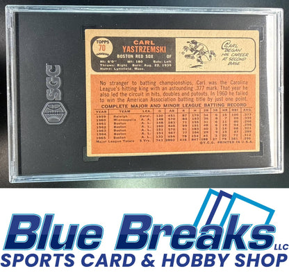 1966 Topps Carl Yastrzemski [RC] #70 SGC 3 Boston Red Sox