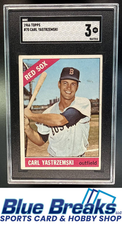 1966 Topps Carl Yastrzemski [RC] #70 SGC 3 Boston Red Sox