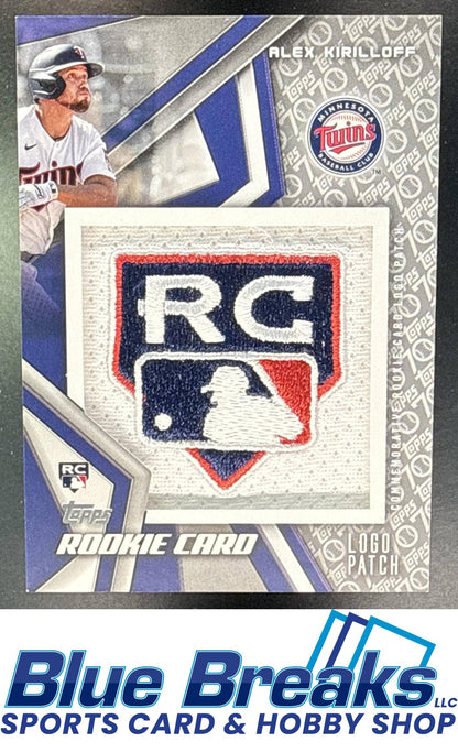 2021 Topps Alex Kirilloff #RP-AK Rookie Card Logo Manufactured Patch Relic Platinum Anniversary 66/70 RC Minnesota Twins