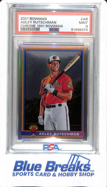 2021 Bowman - Adley Rutschman - # AR - PSA 9 - Baltimore Orioles - Baseball