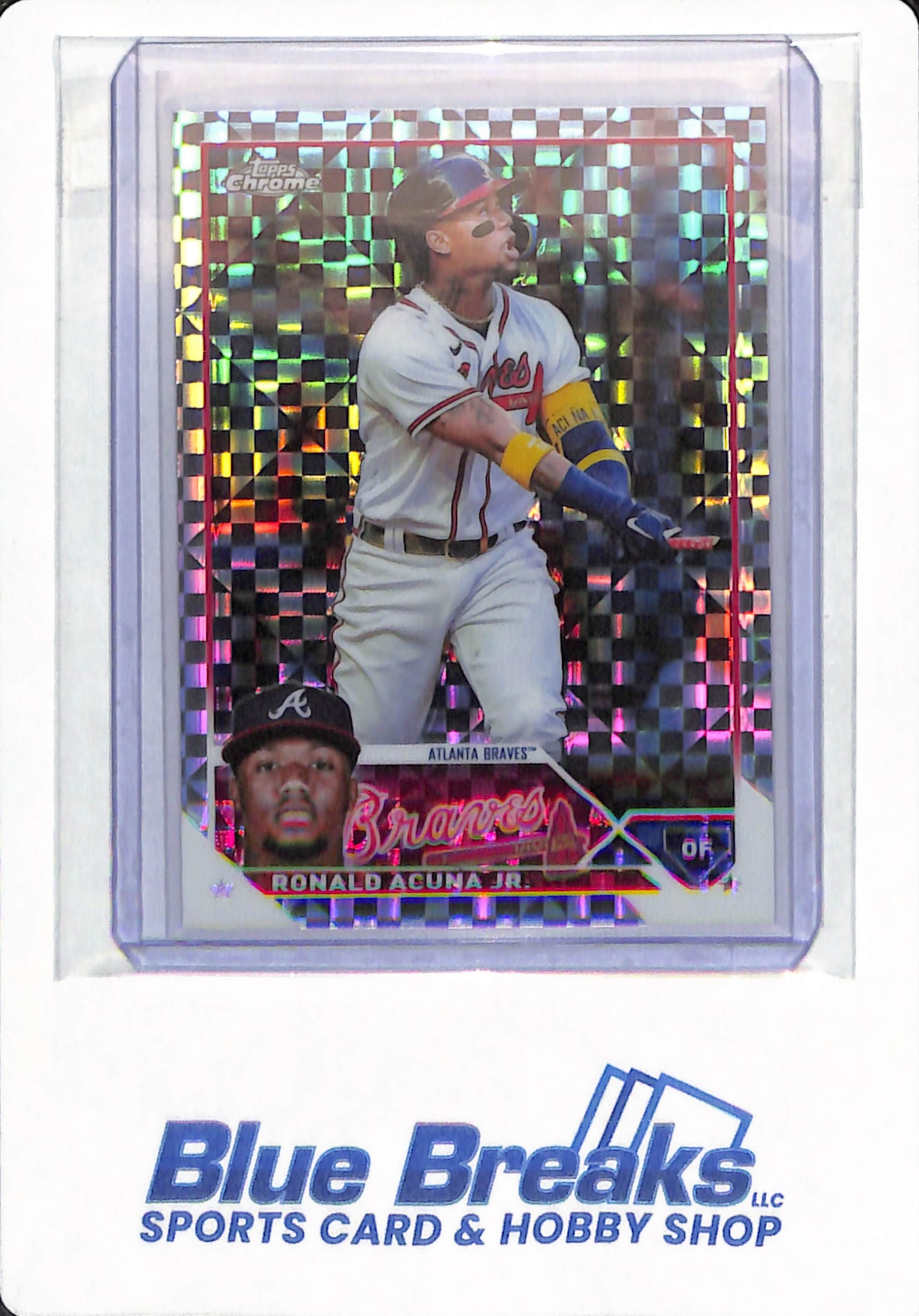 2023 Topps Chrome - Ronald Acuna Jr - #39 - Atlanta Braves - Baseball - Refractor