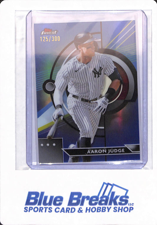 2023 Topps Finest - Aaron Judge - # 1 - New York Yankees - Baseball - Blue - 125/300