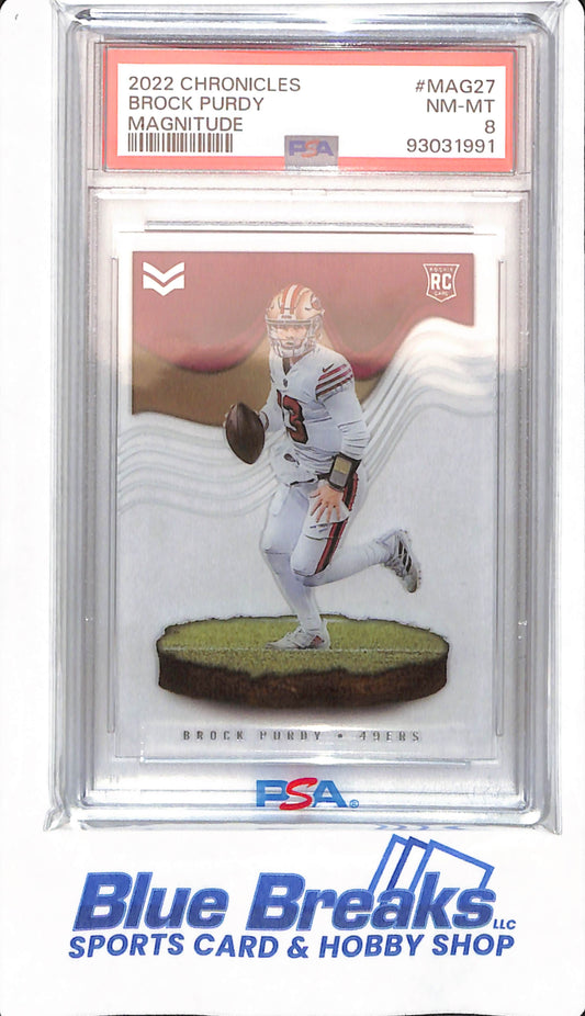 2022 Chronicles - Brock Purdy - # MAG27 - PSA 8 - Football - San Francisco 49ers - Magnitude