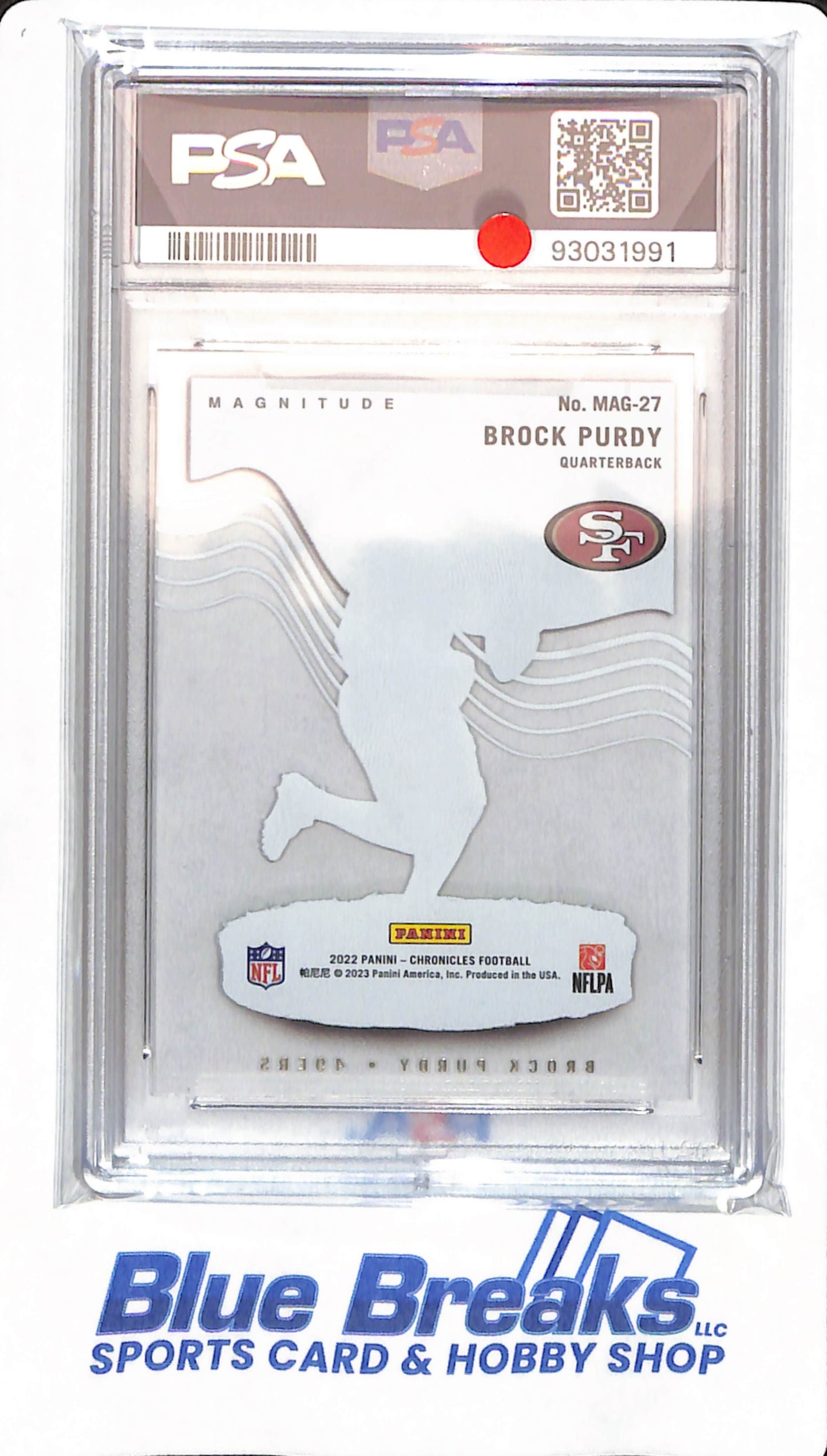 2022 Chronicles - Brock Purdy - # MAG27 - PSA 8 - Football - San Francisco 49ers - Magnitude