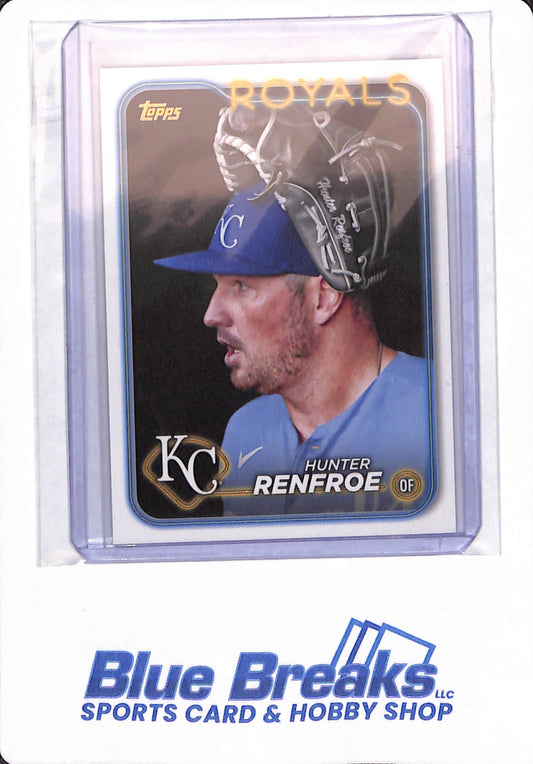 2024 Topps - Hunter Renfroe - # 468 - Kansas City Royals - Baseball - Gold Back - SSP