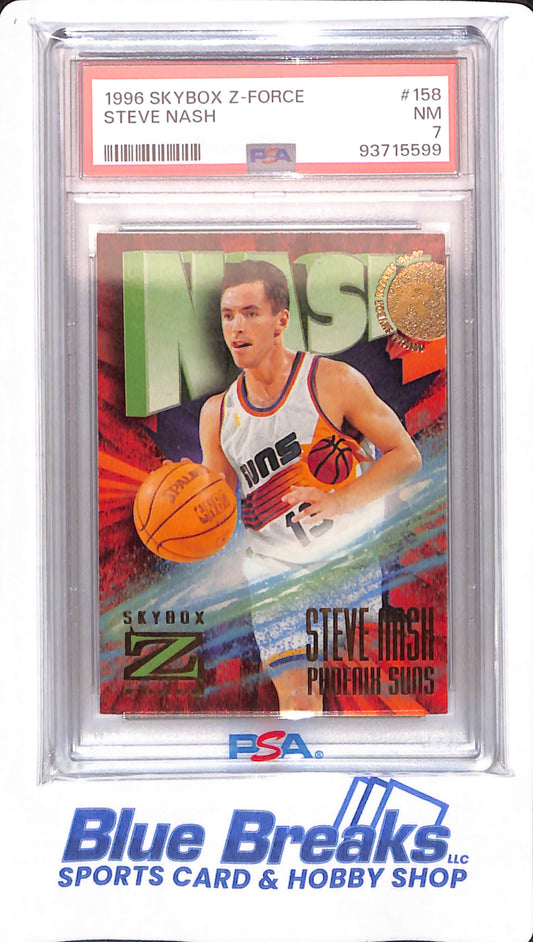 1996 Skybox Z Force - Steve Nash - # 158 - PSA 7 - Basketball - Phoenix Suns