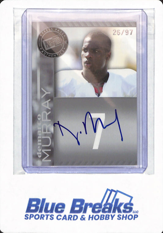 2011 Press Pass - Demarco Murray #PPS-DM2 - Autographed - Football - 26/97