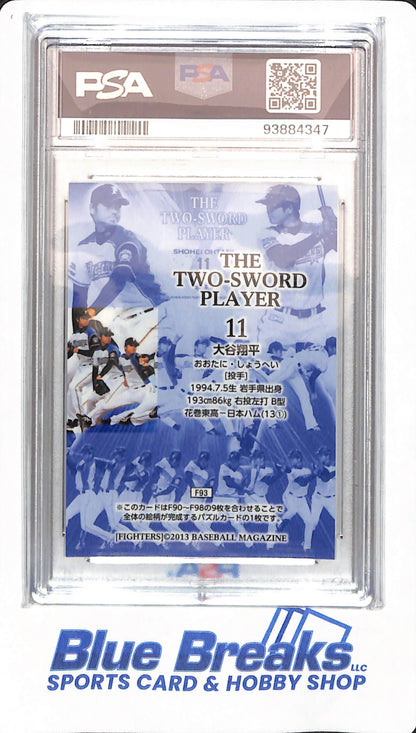 2013 BBM Nippon Ham Fighters - Shohei Ohtani - # F93 - PSA 10 - Baseball - Los Angeles Dodgers - Two Sword Player