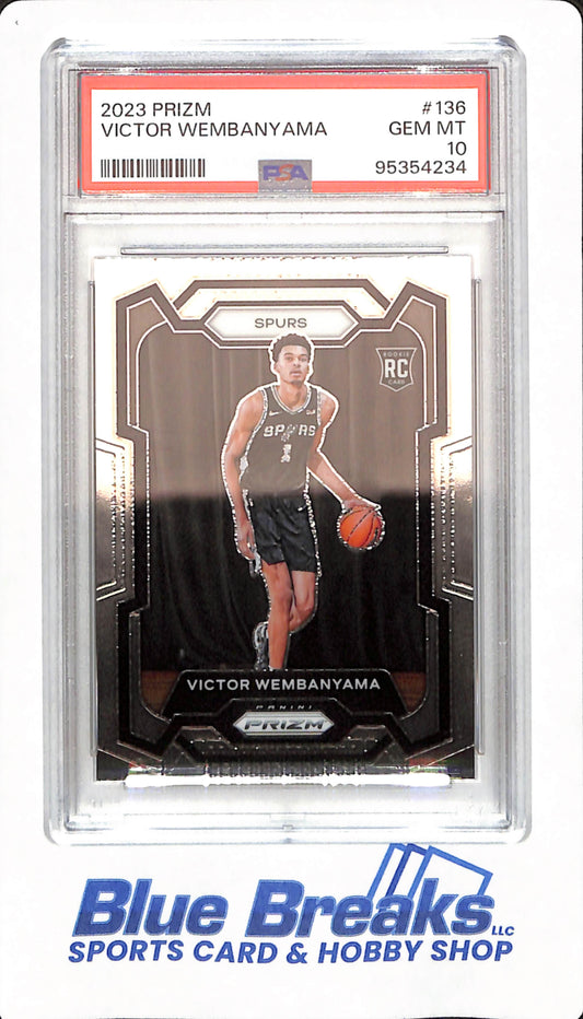 2023 Prizm - Victor Wembanyama - #136 - PSA 10 - Basketball - San Antonio Spurs