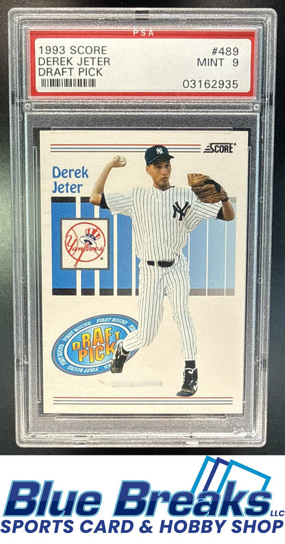 1993 Score - Derek Jeter [RC] #489 RC PSA 9 New York Yankees