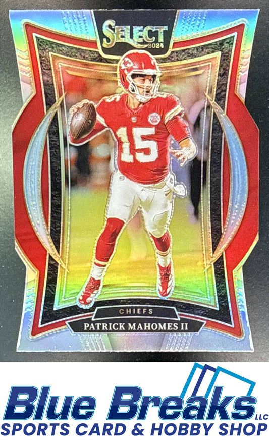 2024 Panini Select Patrick Mahomes II #33 Concourse Silver Prizm Die-Cut Kansas City Chiefs