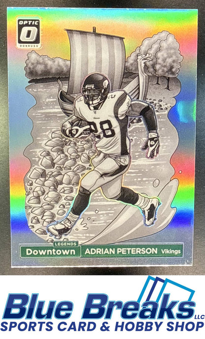 2024 Panini Donruss Optic Adrian Peterson #8 Downtown Legends SSP Minnesota Vikings