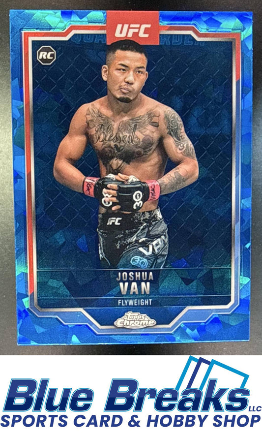 2025 Topps UFC Chrome Sapphire Joshua Van #136 RC