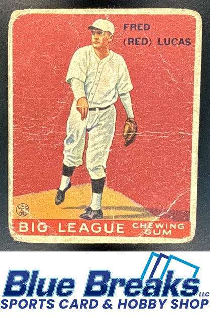 1933 Goudey R319 Fred Red Lucas Rookie #137 RC Cincinnati Reds