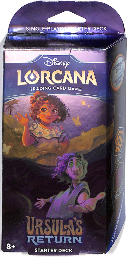 Disney Lorcana : Ursula's Return Starter Deck (Amber & Amethyst) - Sealed Wax