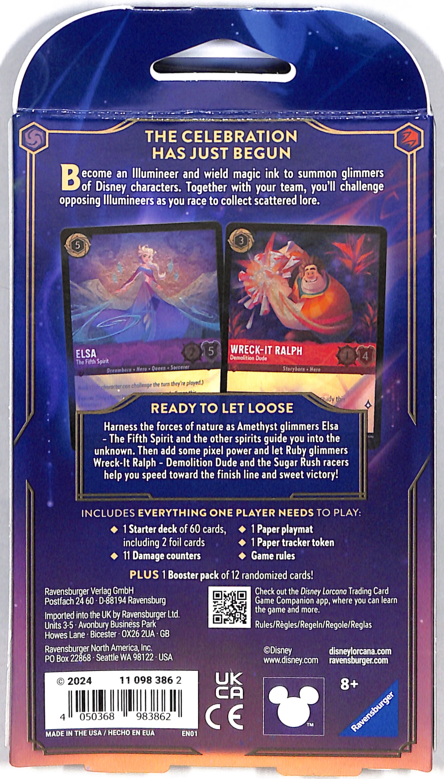 Disney Lorcana : Shimmering Skies - Amethyst & Ruby Starter Deck - Sealed Wax