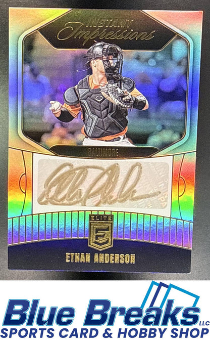 2026 Panini Donruss Elite Ethan Anderson #41 Instant Impressions Signatures Auto Baltimore Orioles