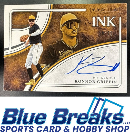 2026 Panini Immaculate Collection Ink Auto Konnor Griffin 18/25 #II-KG RC Pittsburgh Pirates