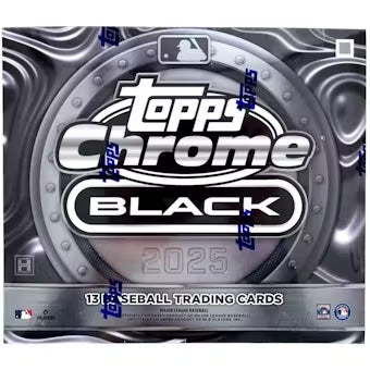 2025 Topps Chrome Black Baseball Hobby Box - Sealed Wax