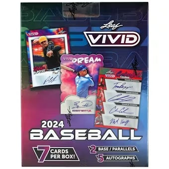 2024 Leaf Vivid Baseball Hobby Box - Sealed Wax
