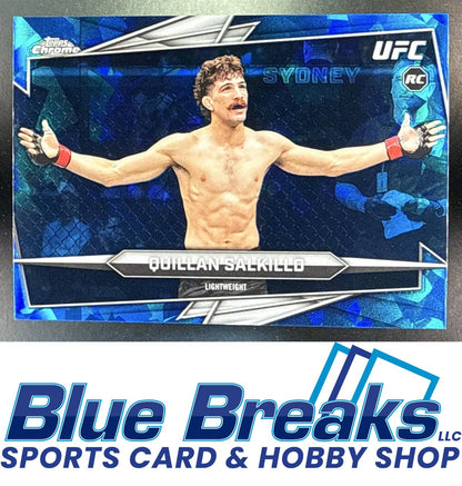 2026 Topps Chrome Sapphire UFC Quillan Salkilld #57e RC