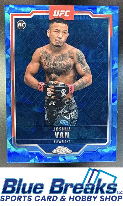 2025 Topps UFC Chrome Sapphire Joshua Van #136b RC