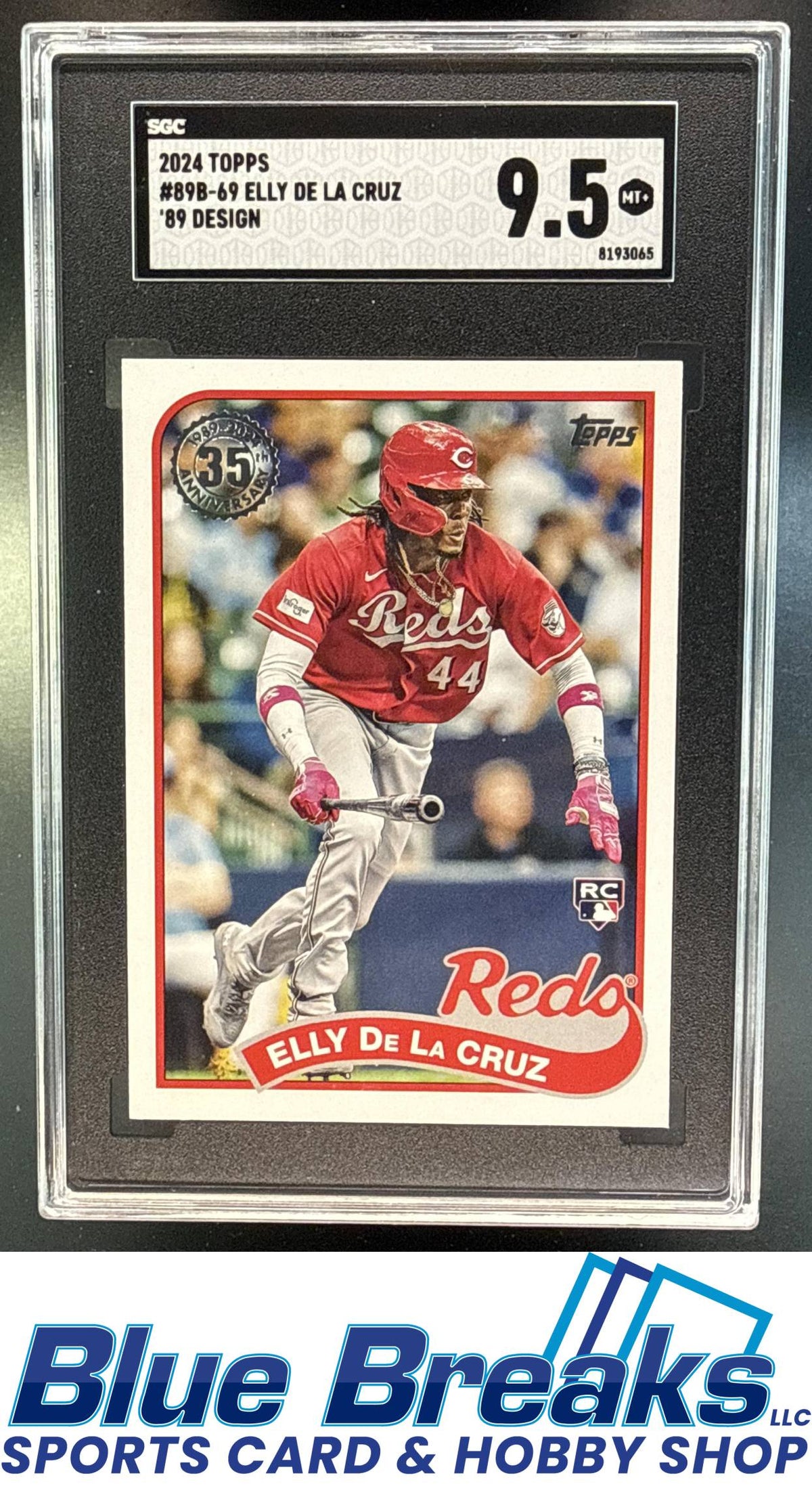 2024 Topps Elly De La Cruz #89B-69 1989 Baseball 35th Anniversary RC SGC 9.5 Cincinnati Reds
