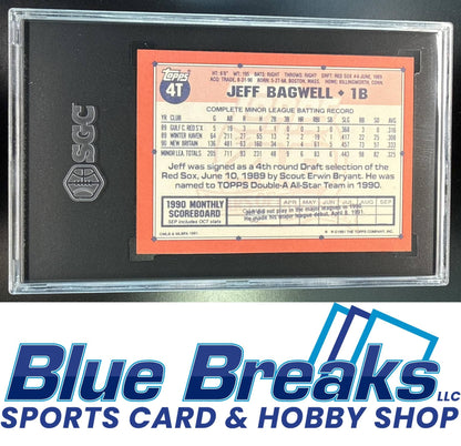 1991 Topps Traded Jeff Bagwell [RC] #4T RC SGC 6 Houston Astros