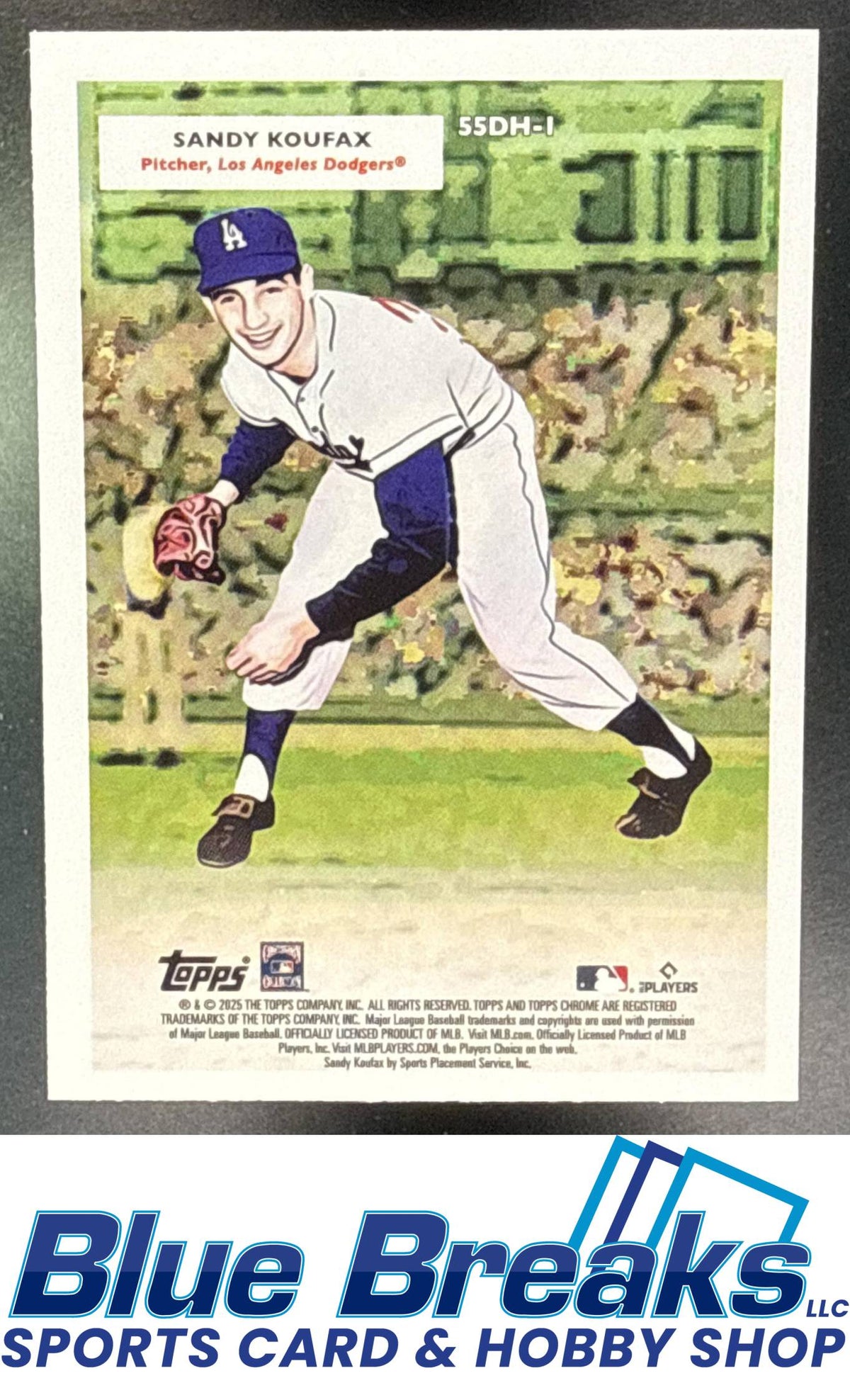 2025 Topps Chrome Platinum Anniversary Sandy Koufax Shohei Ohtani #55DH-1 1955 Double Headers Los Angeles Dodgers