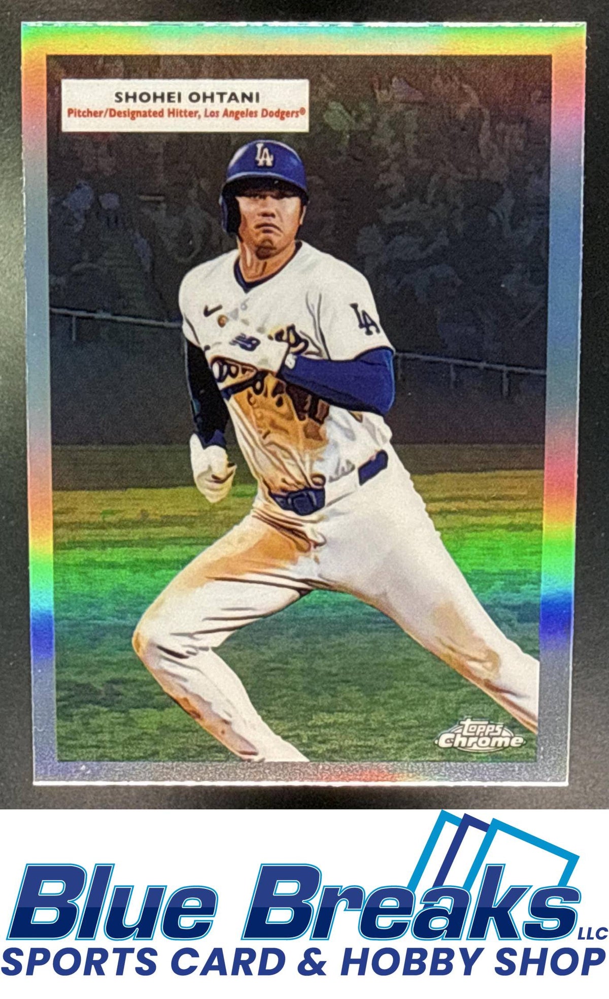 2025 Topps Chrome Platinum Anniversary Sandy Koufax Shohei Ohtani #55DH-1 1955 Double Headers Los Angeles Dodgers