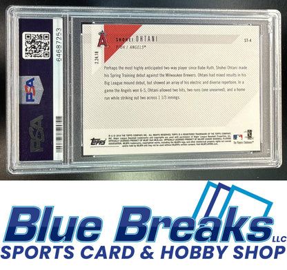 2018 Topps Now Shohei Ohtani #ST-4 Spring Training RC PSA 9 Los Angeles Angels