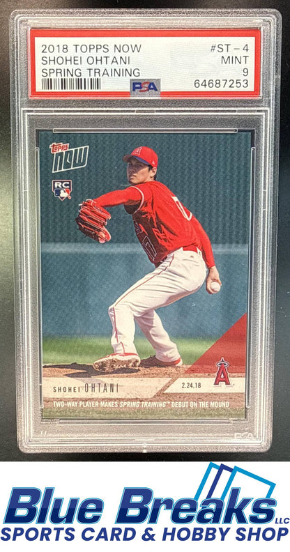 2018 Topps Now Shohei Ohtani #ST-4 Spring Training RC PSA 9 Los Angeles Angels