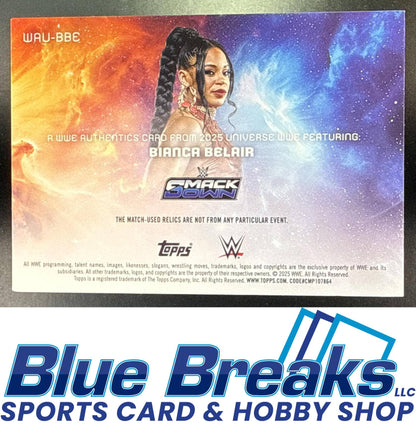 2025 Topps Universe WWE Authentics Bianca Belair 052/199 #WAU-BBE MEM