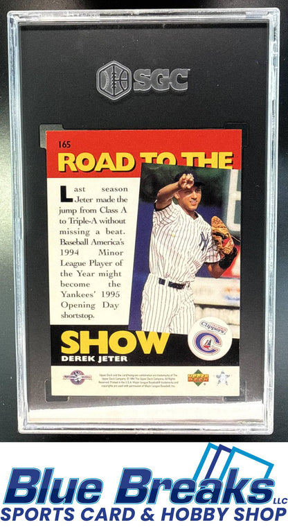 1995 Upper Deck Minor League Road to the Show Derek Jeter Rookie #165 RC SGC 9 New York Yankees